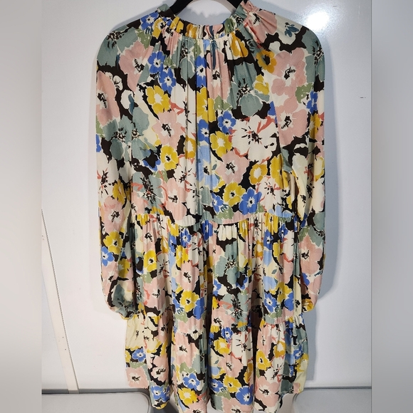 Yumi Kim Floral Long Sleeve Dress, Size Medium - Picture 4 of 6